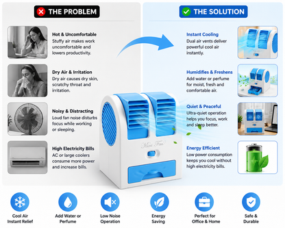 Portable Mini Air Cooler | Instant Personal Cooling Anywhere