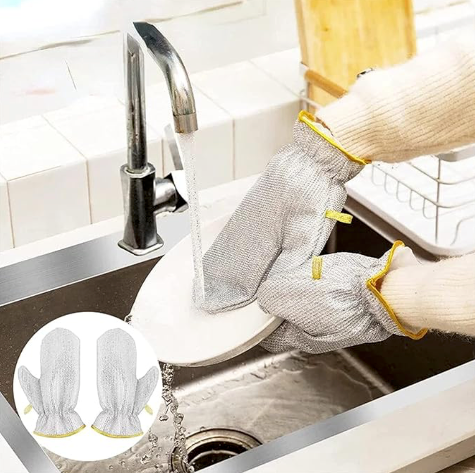Steel Dishwashing Gloves – Clean Faster, Scrub Smarter