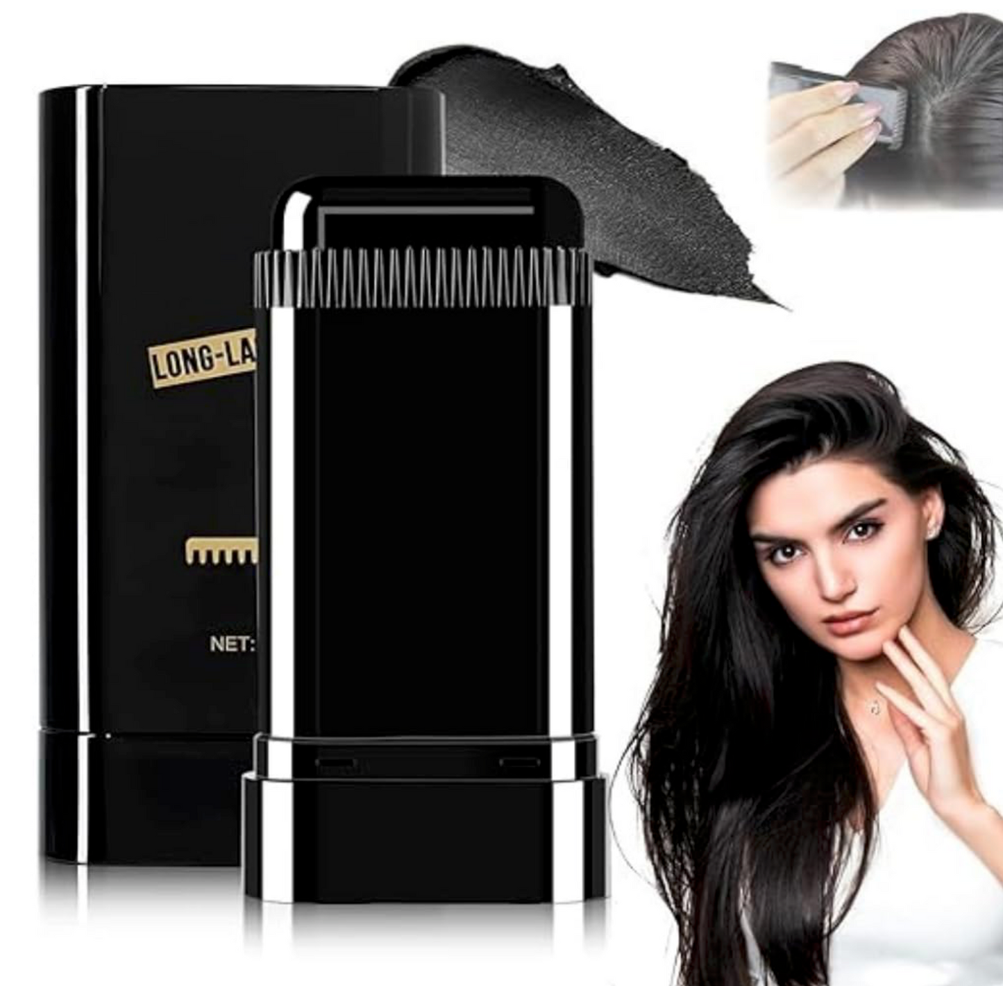 Instant Hair Dye Stick with Built-in Comb | Cover Grey Hair in Minutes