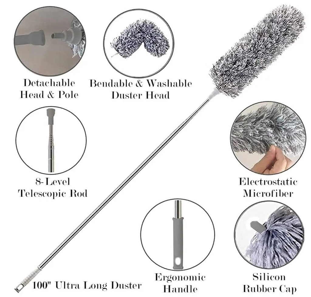 360° Microfiber High Cleaning Duster – Clean Every Hard-to-Reach Spot Effortlessly