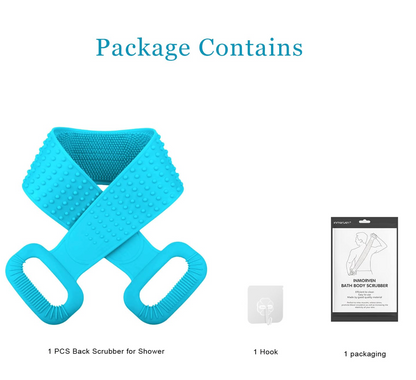 2-in-1 Double-Sided Silicone Bath Scrubber