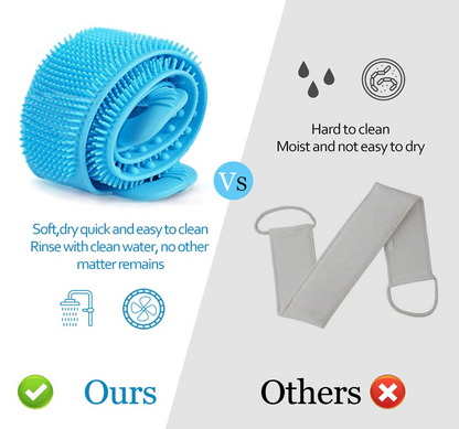 2-in-1 Double-Sided Silicone Bath Scrubber