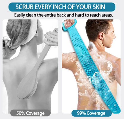 2-in-1 Double-Sided Silicone Bath Scrubber