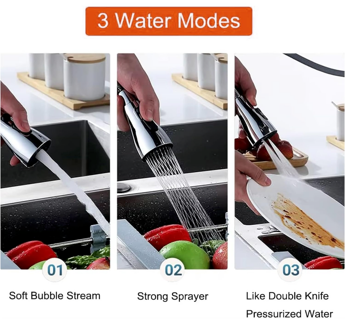 360° Rotating Faucet Extension Nozzle