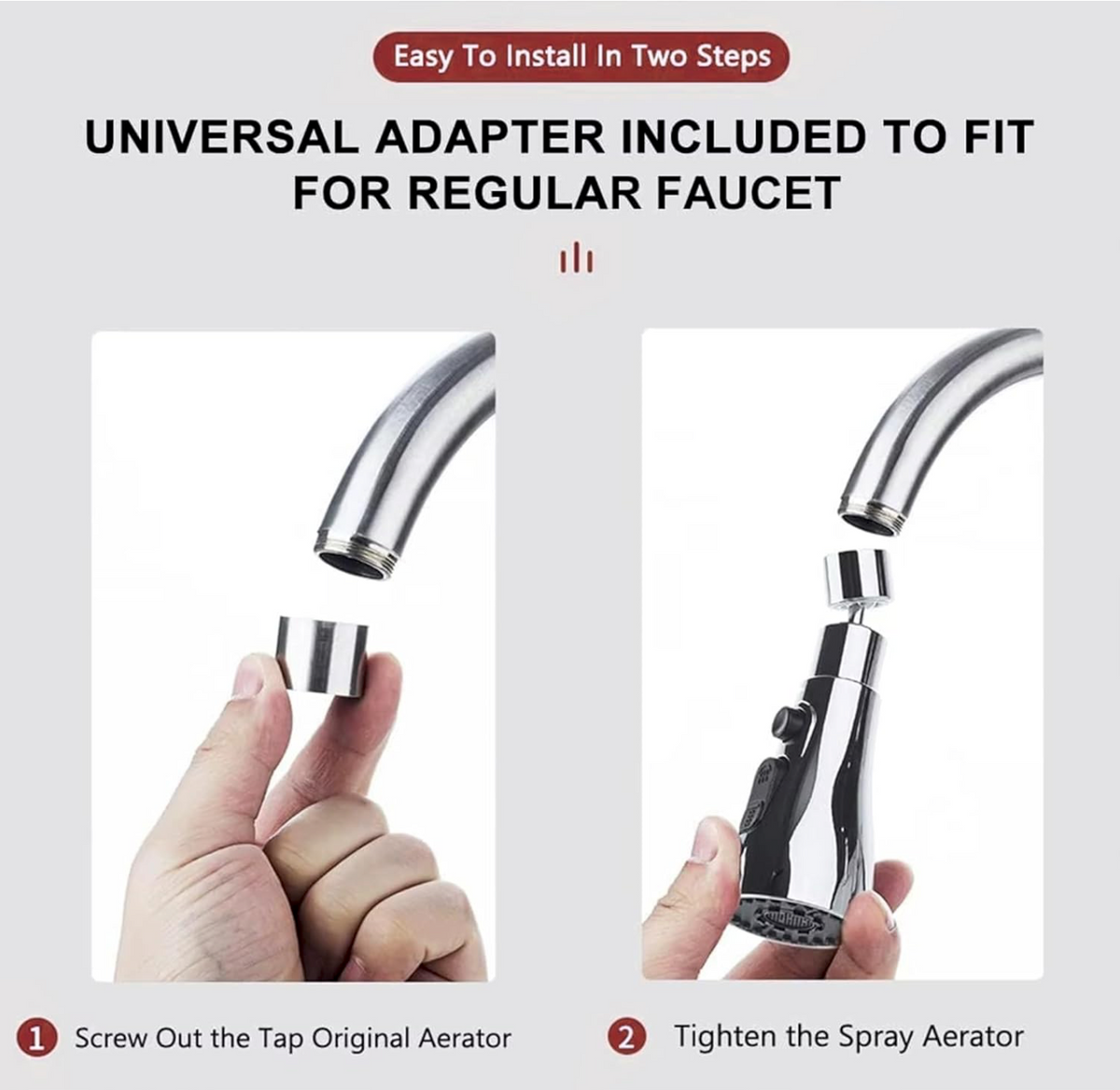 360° Rotating Faucet Extension Nozzle