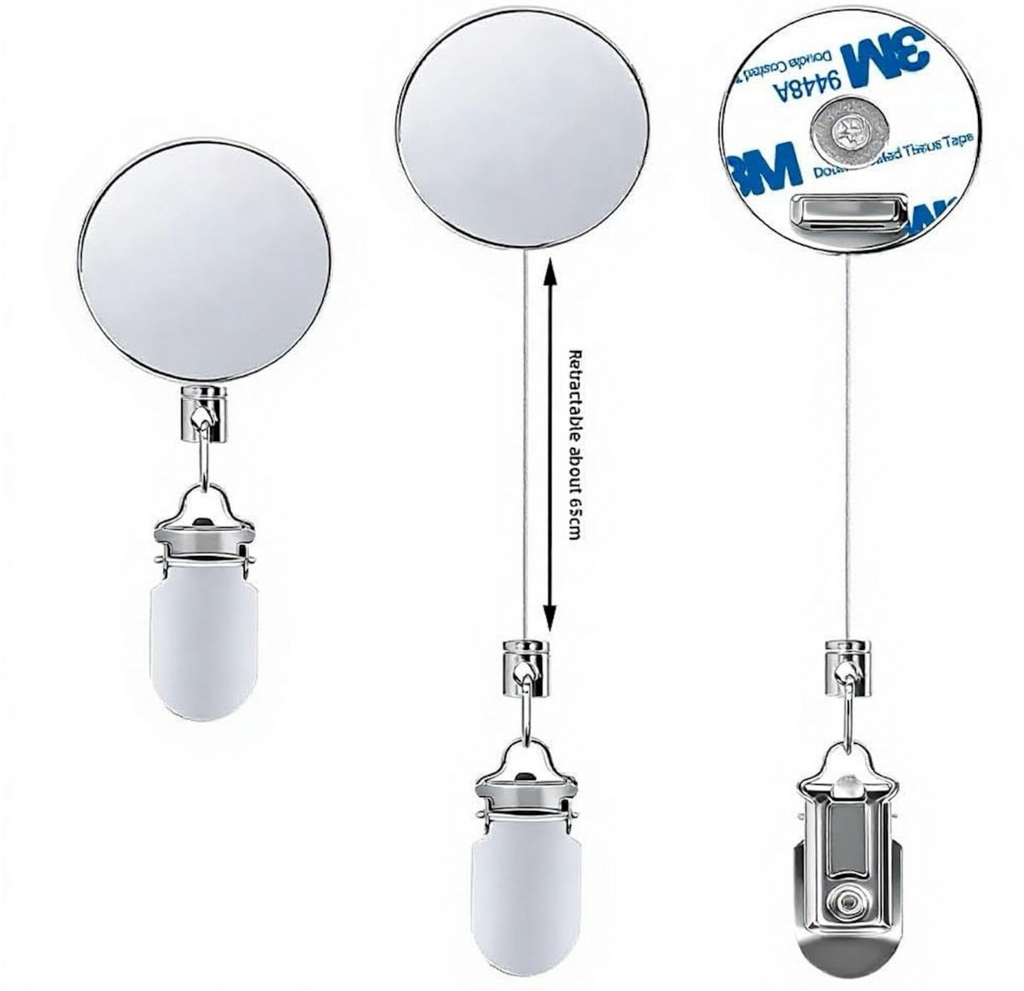 Stainless Steel Retractable Towel Holder – No-Drill Self-Adhesive Mount