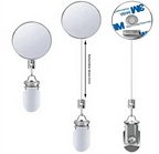 Stainless Steel Retractable Towel Holder – No-Drill Self-Adhesive Mount